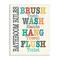 Stupell Industries Colorful Bathroom Rules Typog Wood Wall Plaque